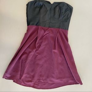 Wyatt Silk and Faux Leather